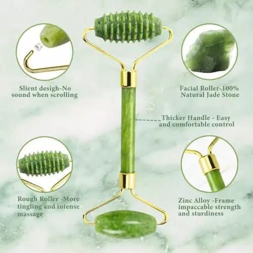Lot de 3 rouleaux de jade- Soin visage naturel